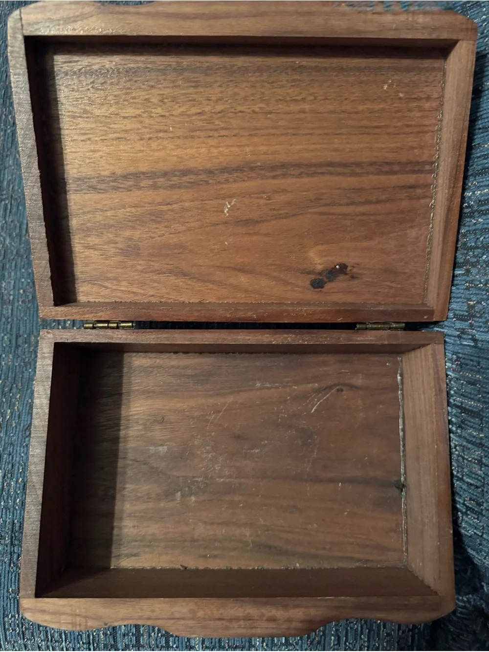 Unbranded Vintage Wooden Decorative Brown Box - 10”x6”x4”